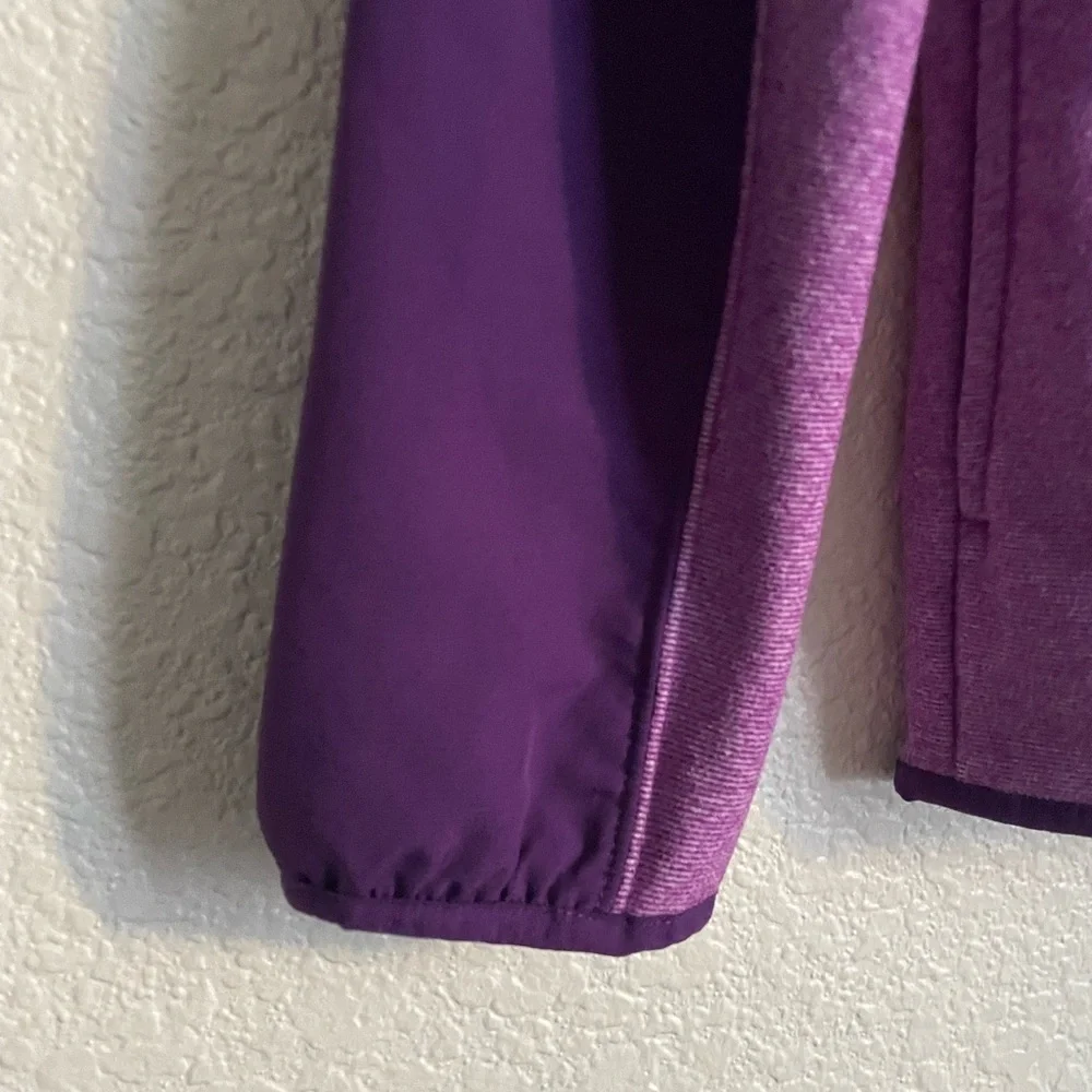 Under Armour UA Girls Cold Gear Phenom Fleece 1/2 Snap Pullover S Purple Rave